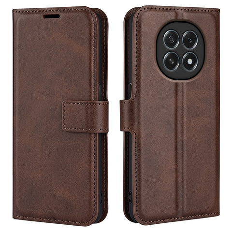 For Oppo F29 5G Stand Case Anti-Scratch Calf Texture Leather Phone Cover