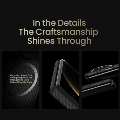 NILLKIN For Huawei Mate X6 Magnetic Case TPU + Aramid Fiber Lens Cover Kickstand Phone Cover