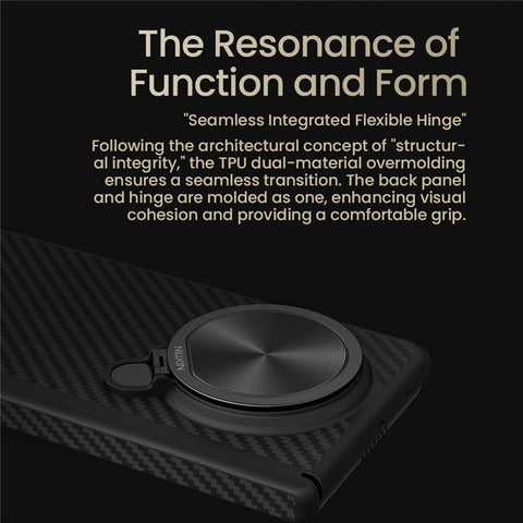 NILLKIN For Huawei Mate X6 Magnetic Case TPU + Aramid Fiber Lens Cover Kickstand Phone Cover