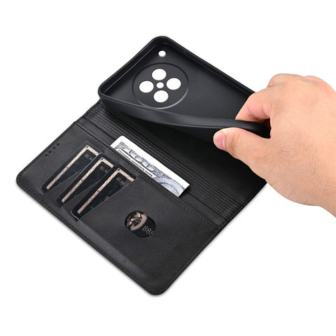 AZNS For Oppo Find X8s 5G Case Cowhide Texture PU Leather Wallet Phone Cover