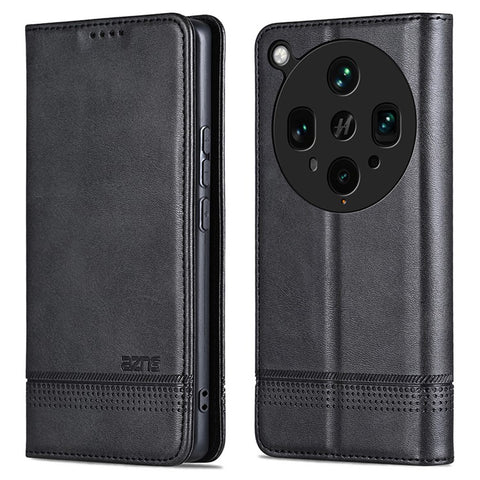 AZNS For Oppo Find X8 Ultra 5G Case Cowhide Texture PU Leather Wallet Phone Cover