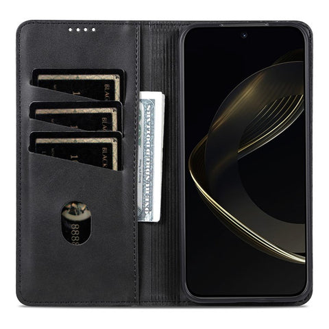 AZNS For Oppo Find X8 Ultra 5G Case Cowhide Texture PU Leather Wallet Phone Cover
