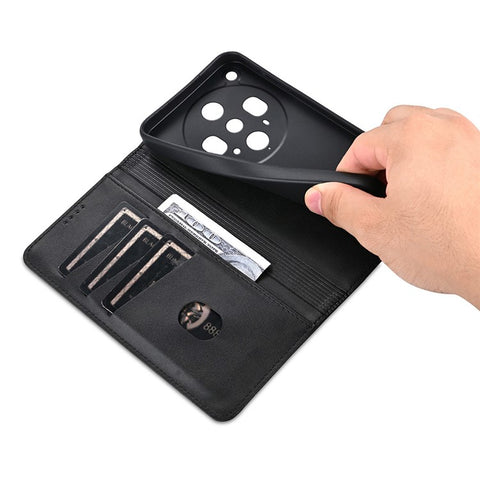 AZNS For Oppo Find X8 Ultra 5G Case Cowhide Texture PU Leather Wallet Phone Cover