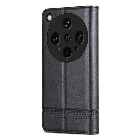 AZNS For Oppo Find X8 Ultra 5G Case Cowhide Texture PU Leather Wallet Phone Cover