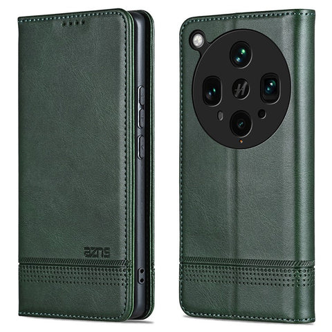 AZNS For Oppo Find X8 Ultra 5G Case Cowhide Texture PU Leather Wallet Phone Cover