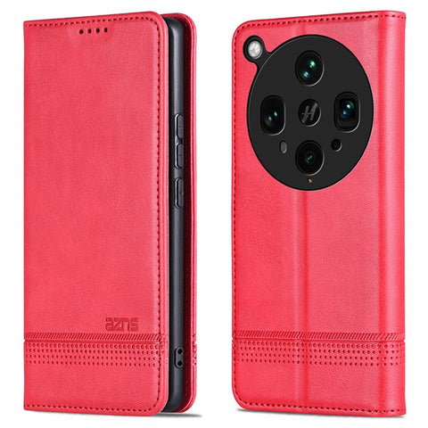 AZNS For Oppo Find X8 Ultra 5G Case Cowhide Texture PU Leather Wallet Phone Cover