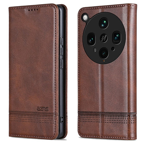 AZNS For Oppo Find X8 Ultra 5G Case Cowhide Texture PU Leather Wallet Phone Cover