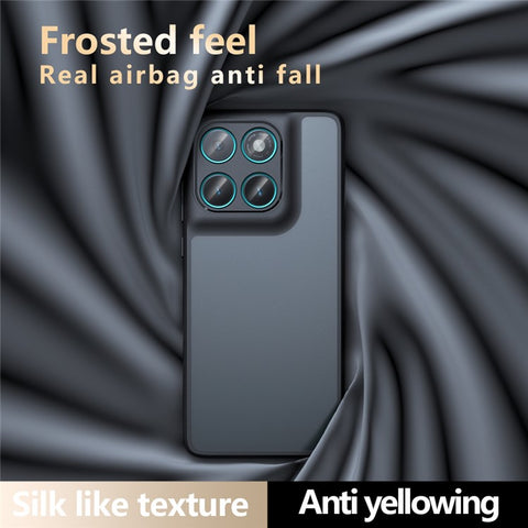For Motorola Edge 60 5G / 60 Fusion 5G Case Skin-Touch TPU + PC Matte Phone Back Cover, Transparent Black