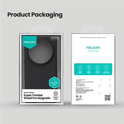 NILLKIN Frosted Shield Pro for vivo X200 Ultra 5G Magnetic Case PC + TPU Phone Cover