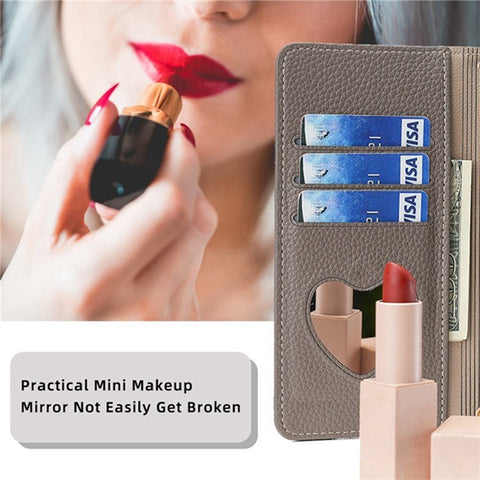 For Oppo A5 Pro 4G (Global) / 5G (Global) / A5 Energy 5G (China) Case Mirror Wallet Leather Phone Cover with Chain Shoulder Strap