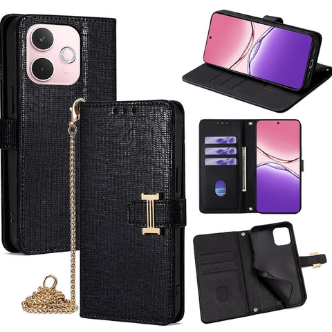 For Oppo A5 Pro 4G (Global) / 5G (Global) / A5 Energy 5G (China) Case Wallet Sequins Leather Crossbody Phone Cover