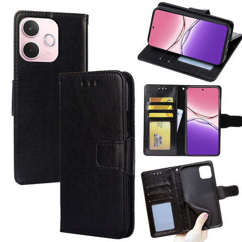 For Oppo A5 Pro 4G (Global) / 5G (Global) / A5 Energy 5G (China) Case Wallet PU Leather + TPU Folding Stand Phone Cover