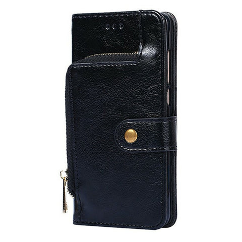 For Oppo A5 Pro 4G (Global) / 5G (Global) / A5 Energy 5G (China) Case Zipper Pocket PU Leather Wallet Flip Phone Cover