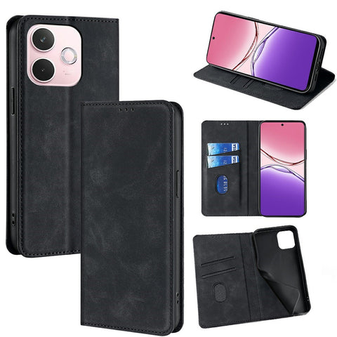 For Oppo A5 Pro 4G (Global) / 5G (Global) / A5 Energy 5G (China) Case Card Holder PU Leather Magnetic Closing Phone Cover