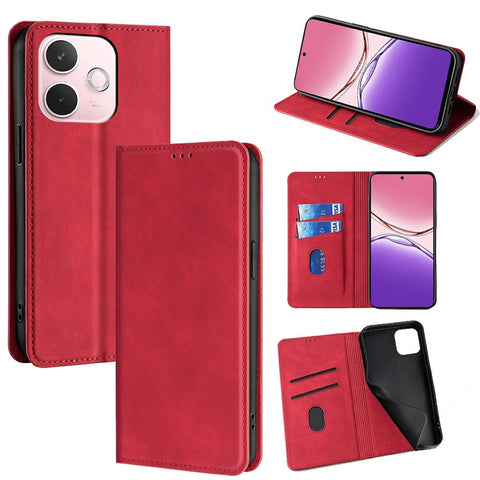 For Oppo A5 Pro 4G (Global) / 5G (Global) / A5 Energy 5G (China) Case Card Holder PU Leather Magnetic Closing Phone Cover