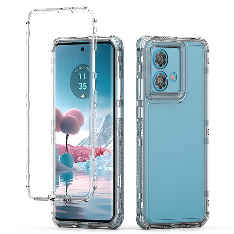 For Motorola Edge 40 Neo 5G Case Anti Scratch Acrylic TPU Clear Phone Cover