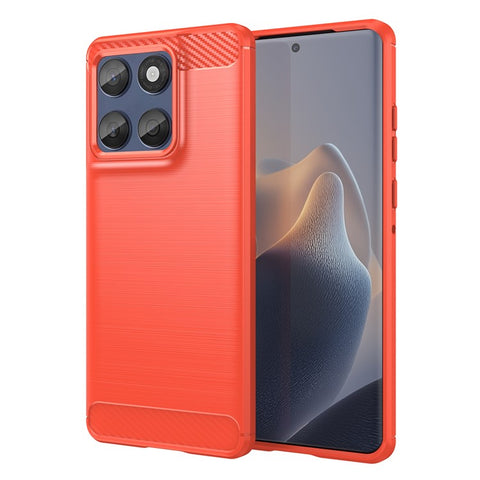 For Motorola Edge 60 5G / 60 Fusion 5G Case Protective Phone Cover Carbon Fiber Texture Brushed
