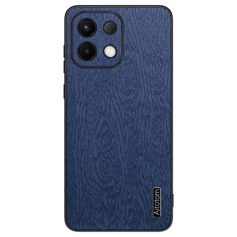 Wood Texture Case For Oppo K13 5G  /  K13x  /  K12s (China) PU Leather Coated PC TPU Phone Cover