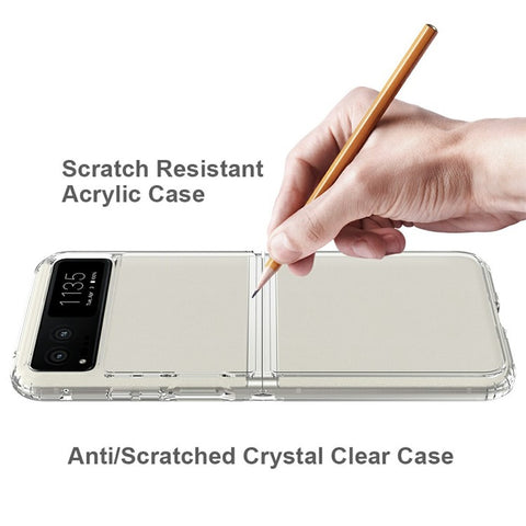 For Motorola Razr (2023) Case TPU + Acrylic Clear Phone Cover, Integrated Design