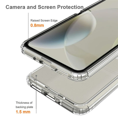For Motorola Razr (2023) Case TPU + Acrylic Clear Phone Cover, Integrated Design