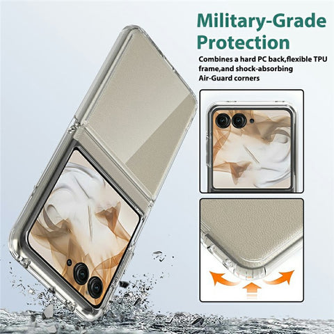 For Motorola Razr 2025 Case TPU + Acrylic Clear Phone Cover, Integrated Design