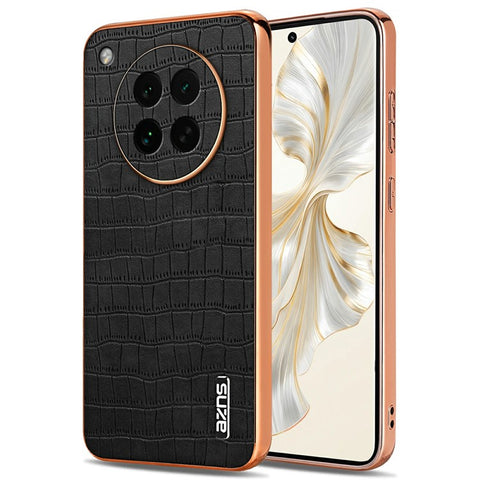 AZNS For Oppo Find X8s 5G Case Electroplating Crocodile Texture PU + TPU Phone Cover
