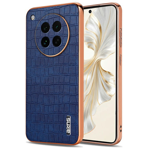 AZNS For Oppo Find X8s 5G Case Electroplating Crocodile Texture PU + TPU Phone Cover