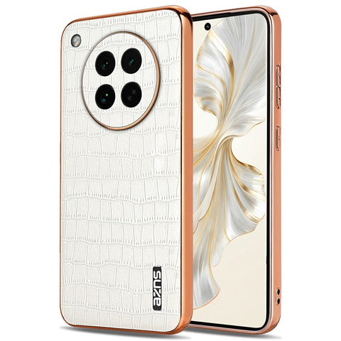 AZNS For Oppo Find X8s 5G Case Electroplating Crocodile Texture PU + TPU Phone Cover