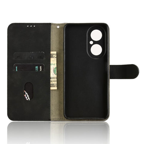 For Huawei Enjoy 80 Leather Case Skin Feel Anti Drop Wallet Flip Phone Cover
