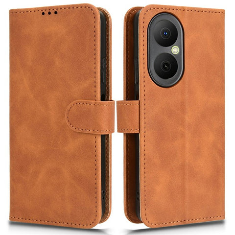 For Huawei Enjoy 80 Leather Case Skin Feel Anti Drop Wallet Flip Phone Cover