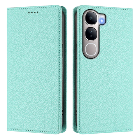 For vivo V40 Lite 5G / vivo Y300 5G Wallet Case RFID Blocking Litchi Texture Leather Mobile Cover