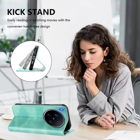 For vivo X200 Ultra 5G Wallet Cases Retro Texture RFID Blocking Leather Phone Cover