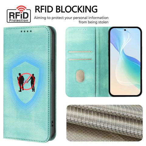 For vivo X200 Ultra 5G Wallet Cases Retro Texture RFID Blocking Leather Phone Cover