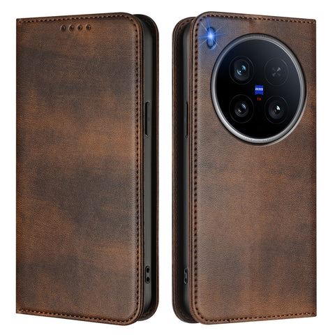 For vivo X200 Ultra 5G Wallet Cases Retro Texture RFID Blocking Leather Phone Cover