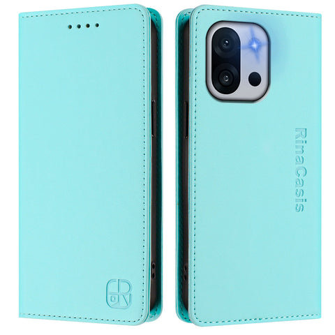 For OnePlus 13T 5G Leather Case RINACASIS RC01 Phone Cover with RFID Blocking Wallet Stand