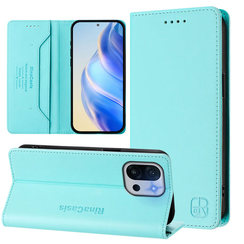 For OnePlus 13T 5G Leather Case RINACASIS RC01 Phone Cover with RFID Blocking Wallet Stand