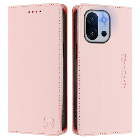 For OnePlus 13T 5G Leather Case RINACASIS RC01 Phone Cover with RFID Blocking Wallet Stand