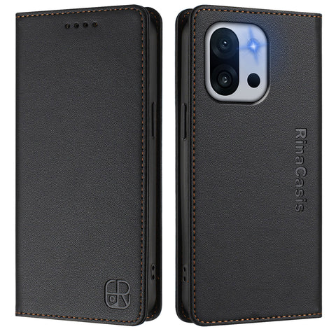For OnePlus 13T 5G Leather Case RINACASIS RC01 Phone Cover with RFID Blocking Wallet Stand