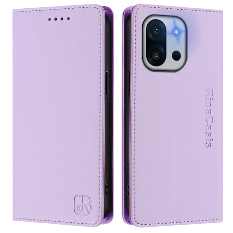 For OnePlus 13T 5G Leather Case RINACASIS RC01 Phone Cover with RFID Blocking Wallet Stand