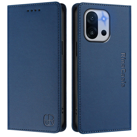 For OnePlus 13T 5G Leather Case RINACASIS RC01 Phone Cover with RFID Blocking Wallet Stand