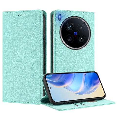 For vivo X200 Ultra 5G Wallet Case RFID Blocking Litchi Texture Leather Mobile Cover