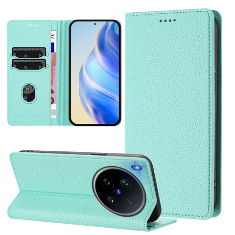 For vivo X200 Ultra 5G Wallet Case RFID Blocking Litchi Texture Leather Mobile Cover