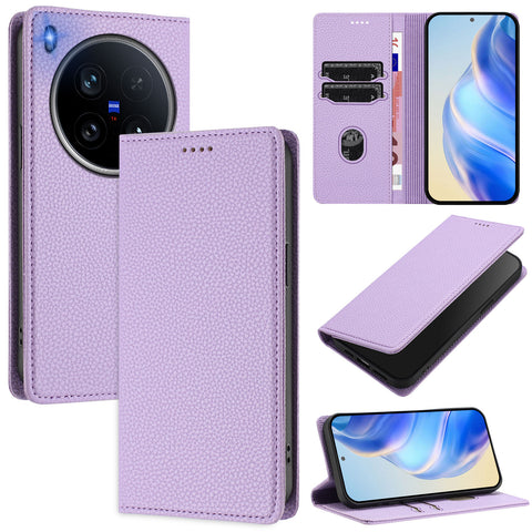 For vivo X200 Ultra 5G Wallet Case RFID Blocking Litchi Texture Leather Mobile Cover