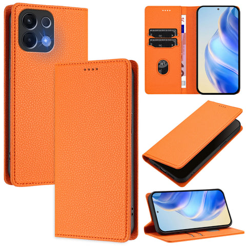 For Oppo K13 5G Wallet Case RFID Blocking Litchi Texture Leather Mobile Cover