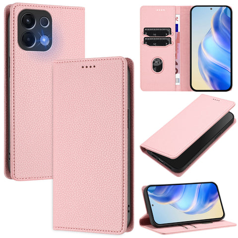 For Oppo K13 5G Wallet Case RFID Blocking Litchi Texture Leather Mobile Cover