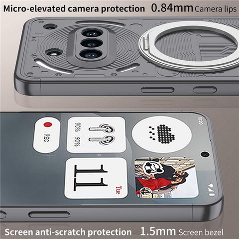 GKK Shield Series For Nothing Phone (3a) Magnetic Case with Kickstand Detachable Design Hard PC Phone Cover