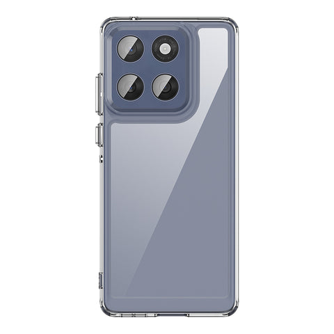 WANLONFENG For Motorola Edge 60 Fusion 5G Case  MF Series TPU Acrylic Clear Phone Cover with Tempered Glass