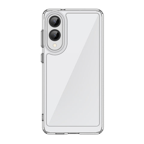 WANLONFENG For Samsung Galaxy S25 Edge Clear Phone Case  MF2 Series TPU Acrylic Cover with 2Pcs Tempered Glass