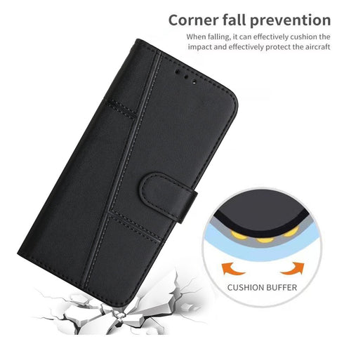 For Oppo A57 (2022) 5G / A77 5G / A77 4G / A57 4G / A57e 4G / A57s 4G / Realme V23 5G / OnePlus Nord N20 SE 4G Wallet Case Stitching PU Leather Stand Magnetic Phone Cover with Strap