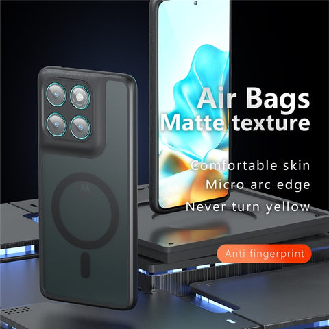 For Motorola Edge 60 5G / 60 Fusion 5G Magnetic Case TPU + PC Matte Skin Touch Phone Cover
